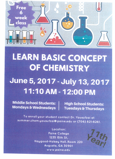 Chemistry at Paine College Chemistry at Paine College